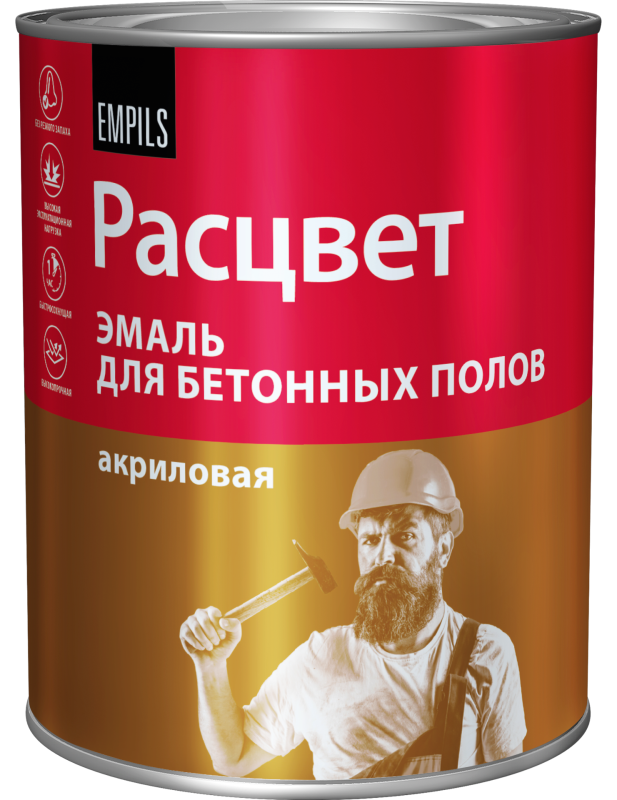Эмаль для бетонных  полов акриловая