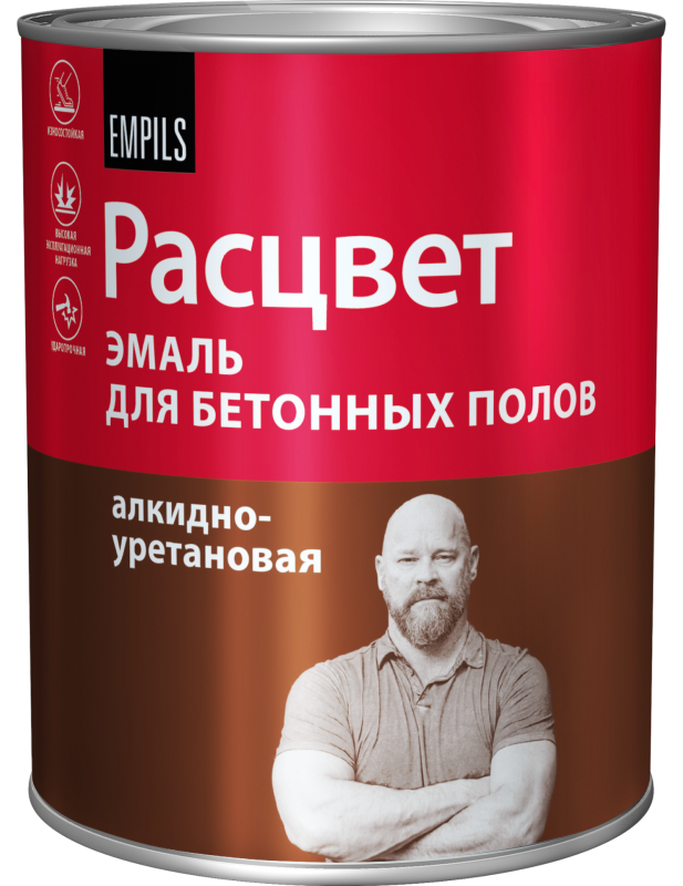 Эмаль для  бетонных полов  алкидно-уретановая